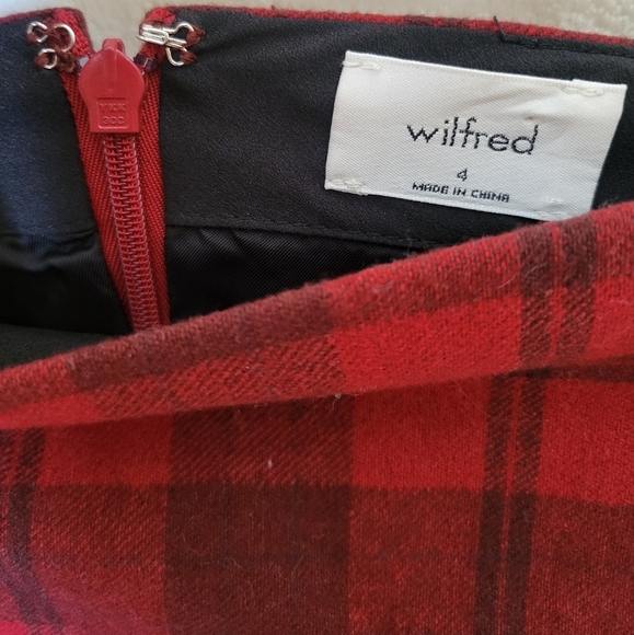 Aritzia Wilfred Wool Wrap Front Skirt - Picture 6 of 7